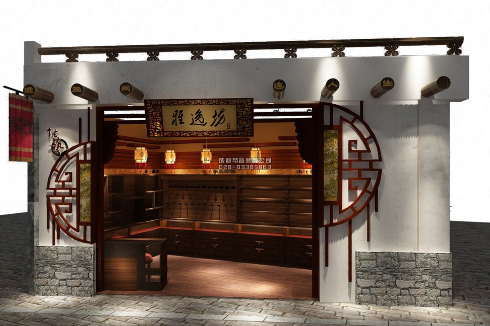 成都古玩店鋪門頭怎樣裝修設(shè)計(jì)才好？
